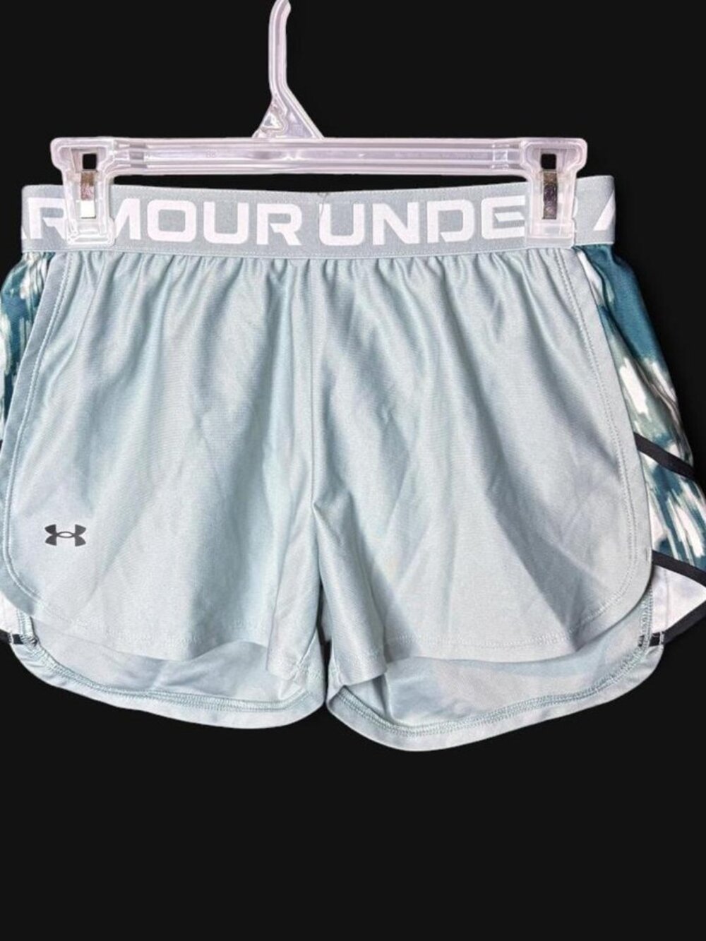 377-Under Armour Play Up 3.0 Printed Shorts - Mint...